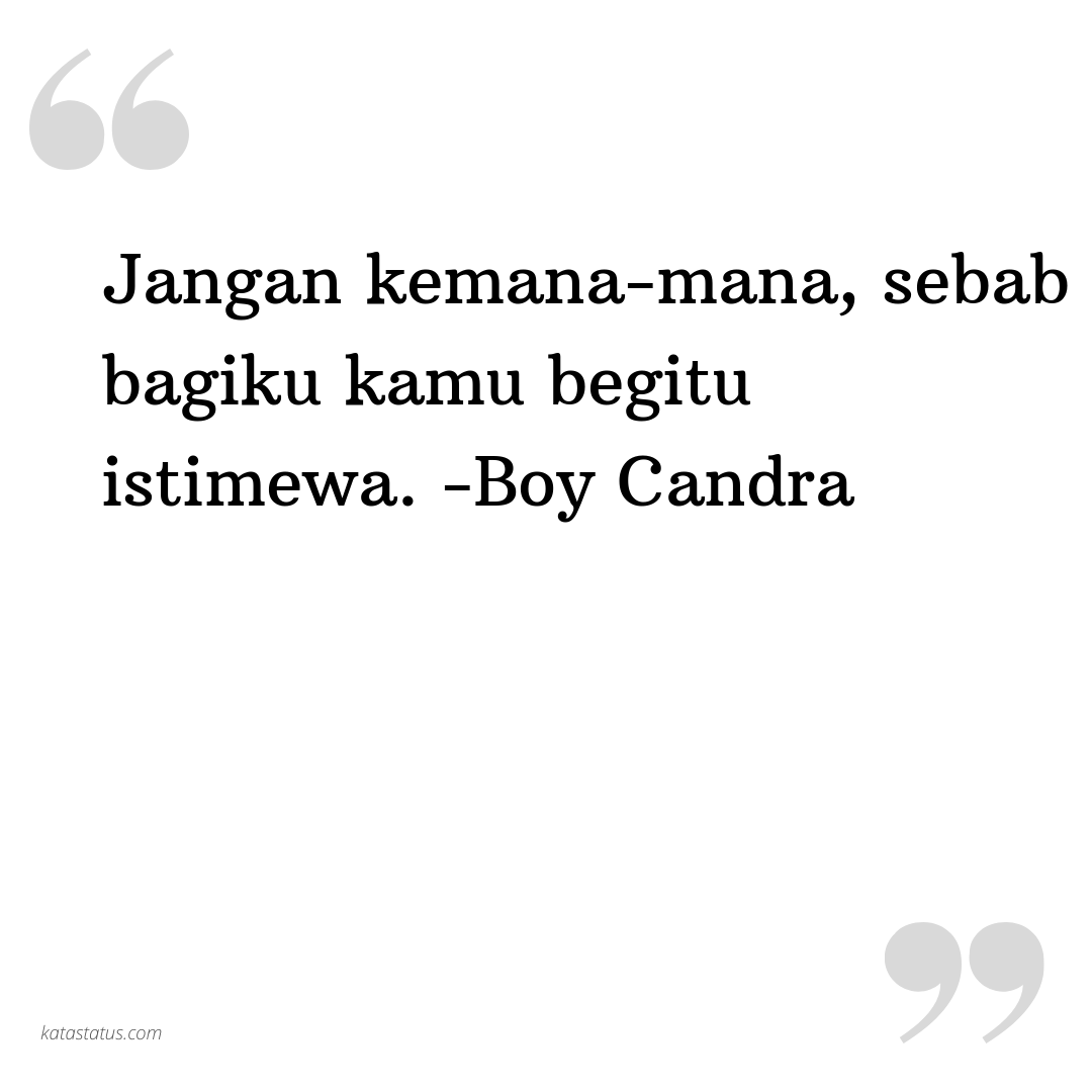 Kata Status Pacar Jangan Kemana Mana